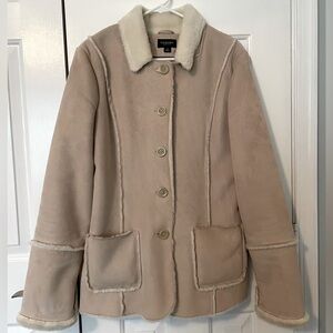 Suede Pea Coat— Sonoma— Size M